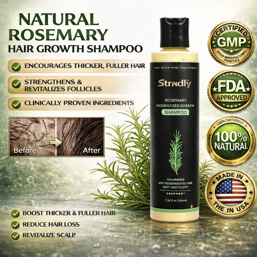 🔥LAST DAY 50% OFF - Strndly® Organic Rosemary Hair Growth Shampoo
