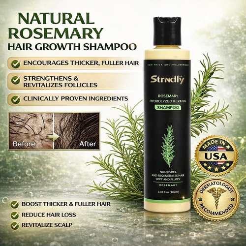🔥LAST DAY 50% OFF - Strndly® Organic Rosemary Hair Growth Shampoo