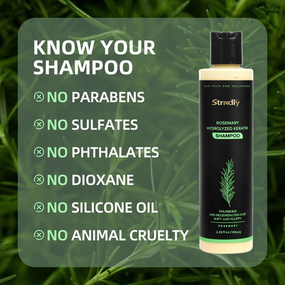 🔥LAST DAY 50% OFF - Strndly® Organic Rosemary Hair Growth Shampoo