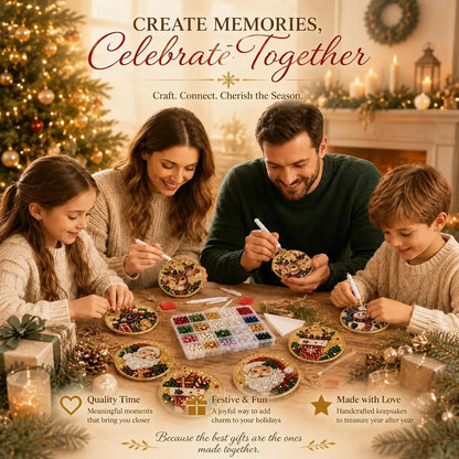 🎄✨6Pcs Christmas DIY Diamond Painting Ornaments Kit, Xmas Tree Hanging Pendant🎄